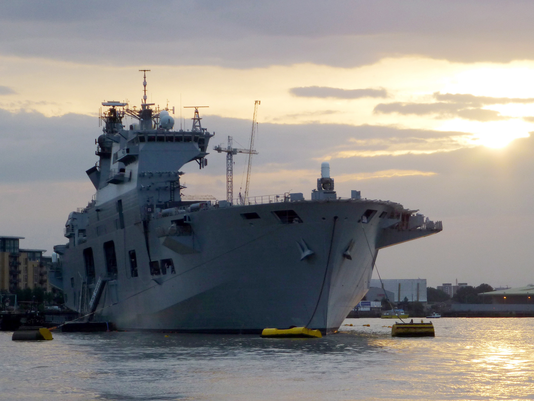 HMS Ocean L12 Landing Platform Helicopter 2012 Greenwich