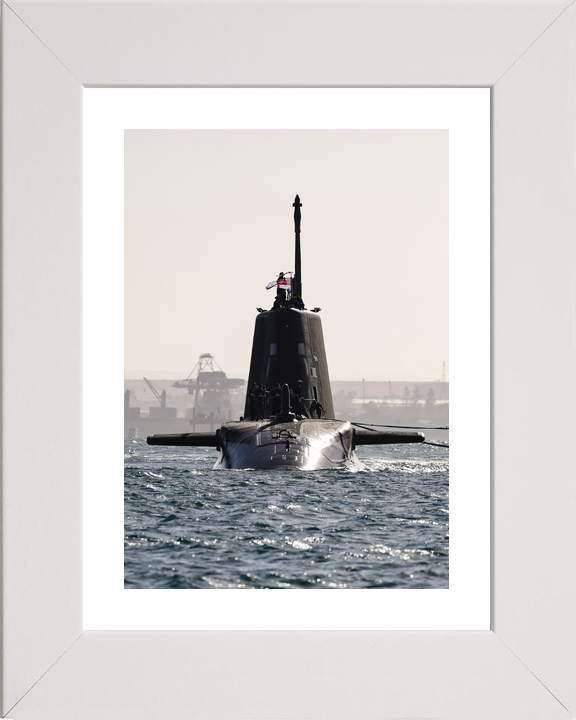 HMS Anson S123 Astute Class Submarine February 2026 Head on
