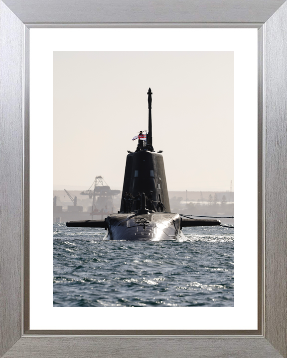 HMS Anson S123 Astute Class Submarine February 2026 Head on