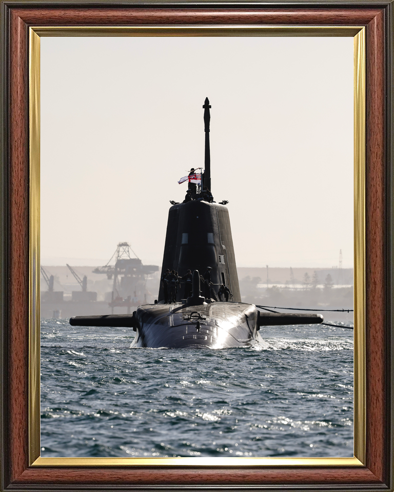 HMS Anson S123 Astute Class Submarine February 2026 Head on
