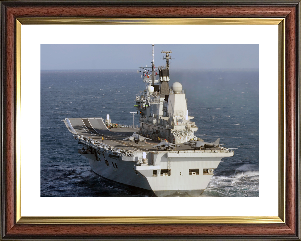 HMS Ark Royal R07 Invincible Class Aircraft Carrier March 2010 Port Quarter