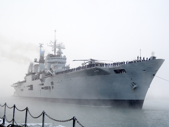 HMS Ark Royal R07 Invincible Class Aircraft Carrier December 2010 Final Entry