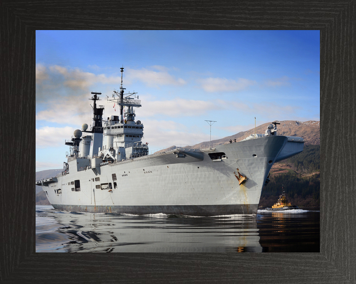 HMS Illustrious R06 Invincible Class Aircraft Carrier Glen Mallan Starboard Bow