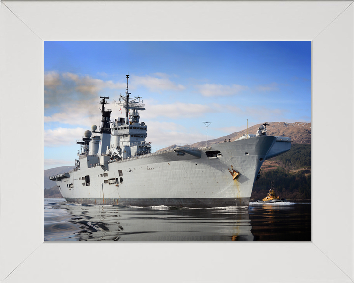 HMS Illustrious R06 Invincible Class Aircraft Carrier Glen Mallan Starboard Bow