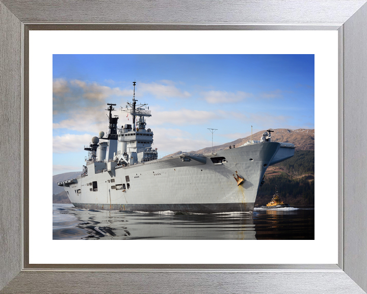 HMS Illustrious R06 Invincible Class Aircraft Carrier Glen Mallan Starboard Bow