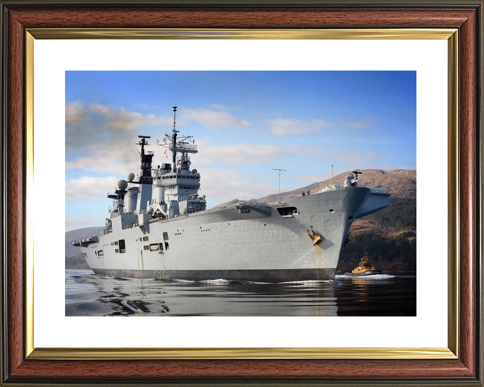 HMS Illustrious R06 Invincible Class Aircraft Carrier Glen Mallan Starboard Bow