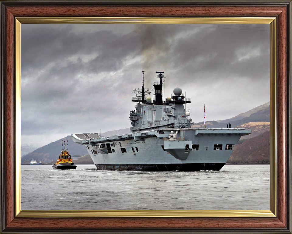 HMS Illustrious R06 Invincible Class Aircraft Carrier February 2012 Port Quarter
