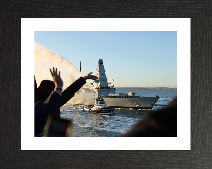 HMS Dauntless D33 Type 45 Destroyer 30 November 2025 Families Waving