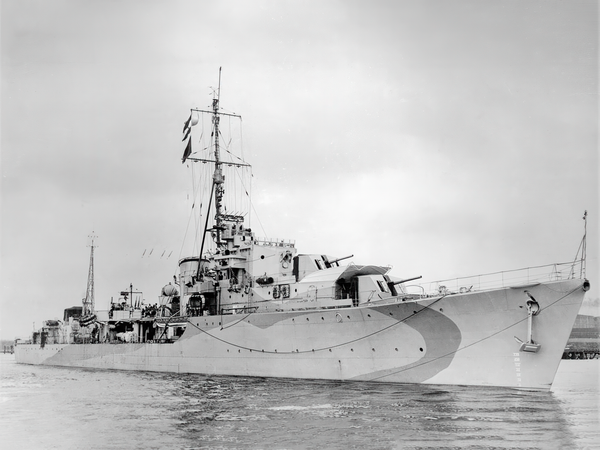 HMS Saumarez G12 S Class Destroyer 1943
