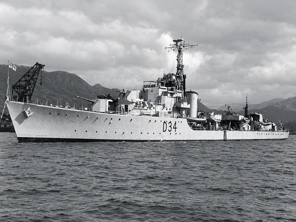 HMS Cockade D34 C Class Destroyer July 1950