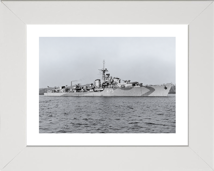 HMS Virago R75 V Class Destroyer October 1943
