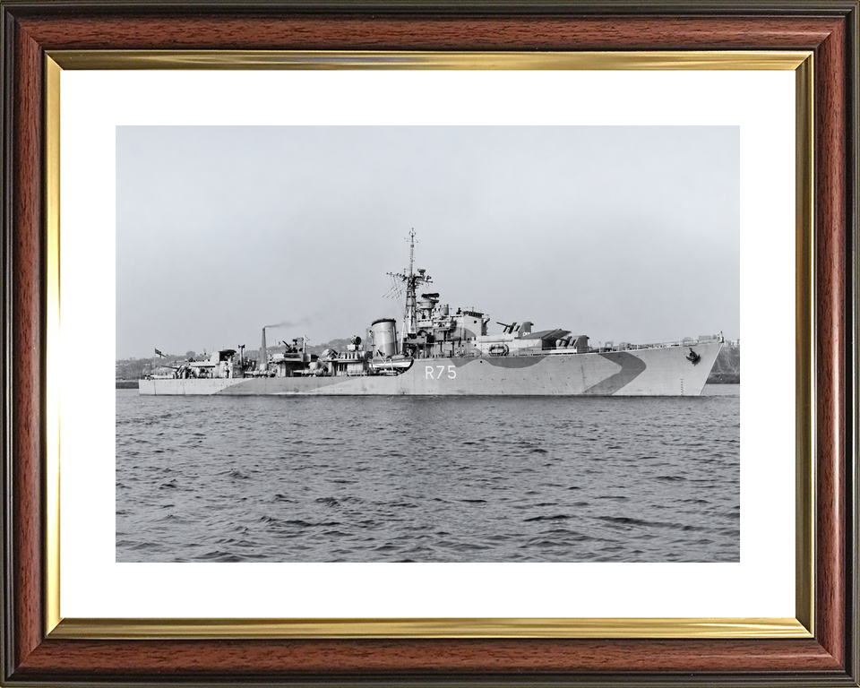 HMS Virago R75 V Class Destroyer October 1943