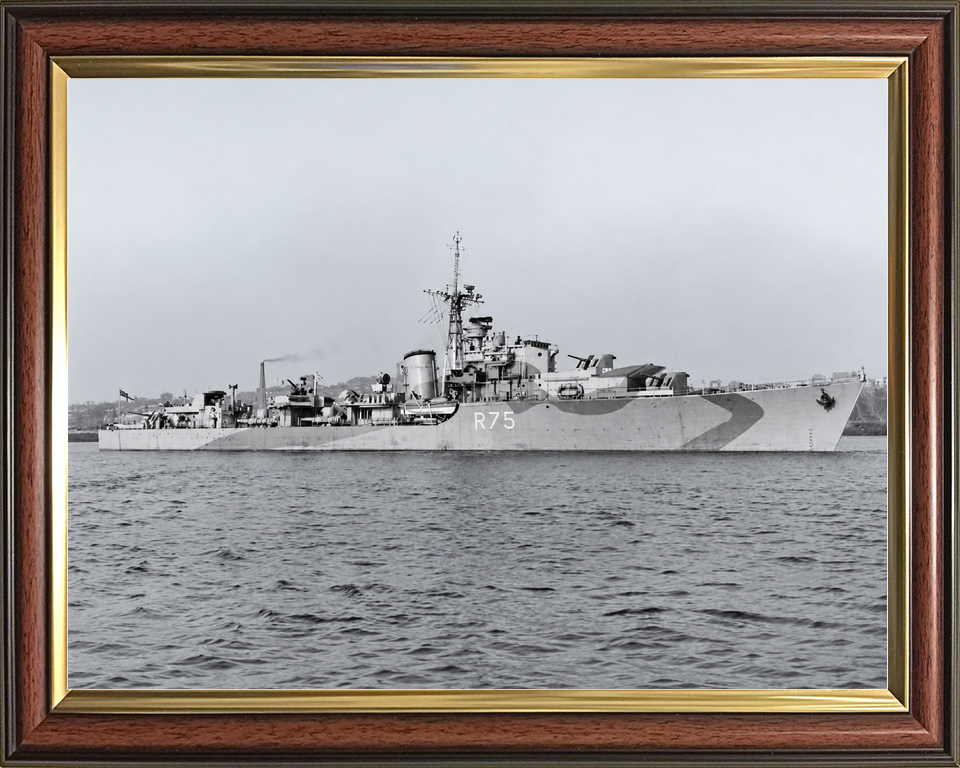 HMS Virago R75 V Class Destroyer October 1943