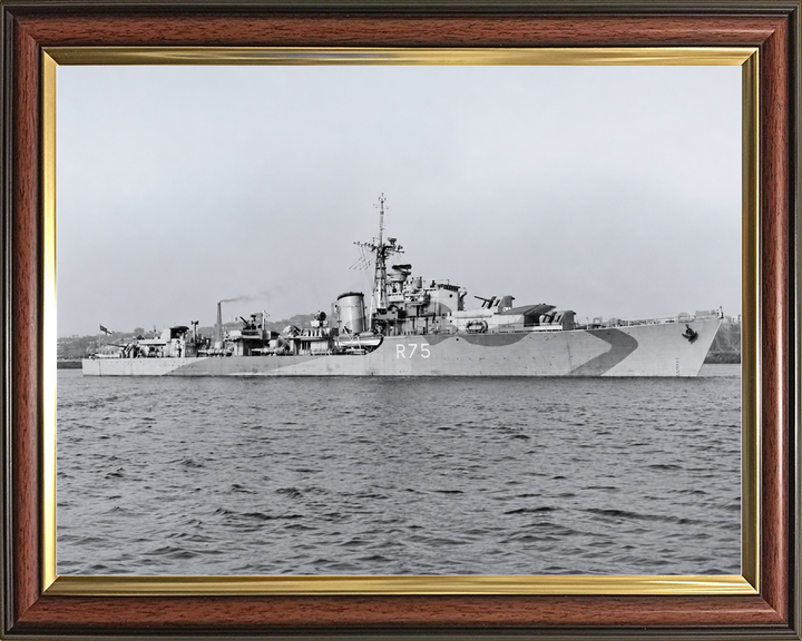 HMS Virago R75 V Class Destroyer October 1943