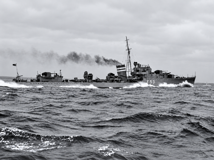 HMS Janus F53 J Class Destroyer August 1939 Sea Trials