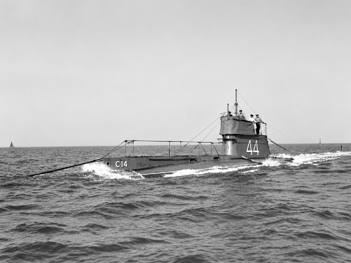 HMS C14 C Class Submarine 1908 to 1918