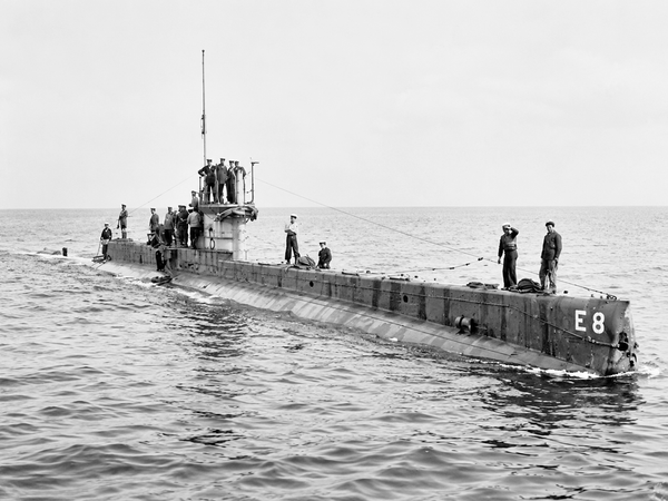 HMS E8 E Class Submarine 1916