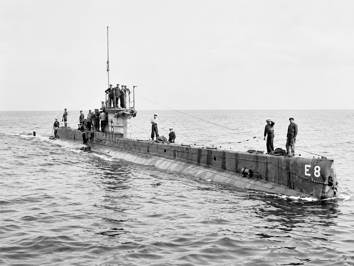 HMS E8 E Class Submarine 1916
