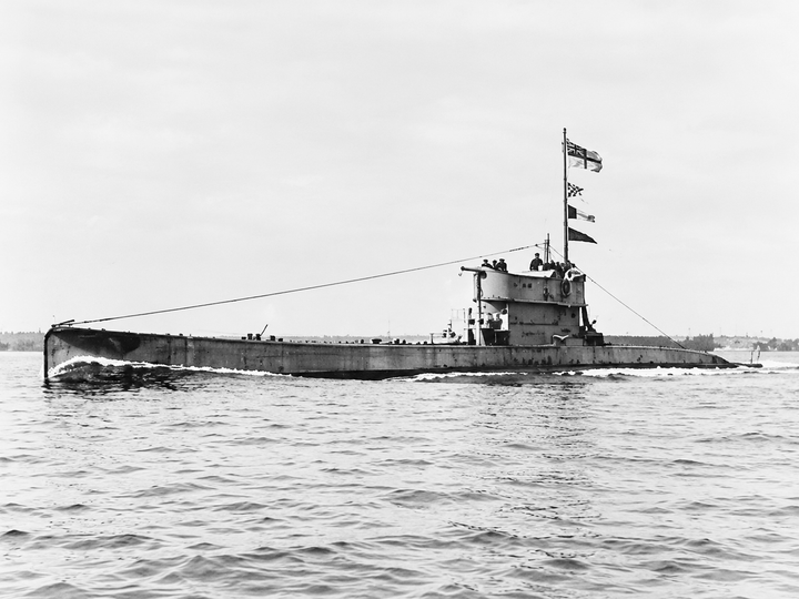 HMS L18 L Class Submarine c1920 Spithead