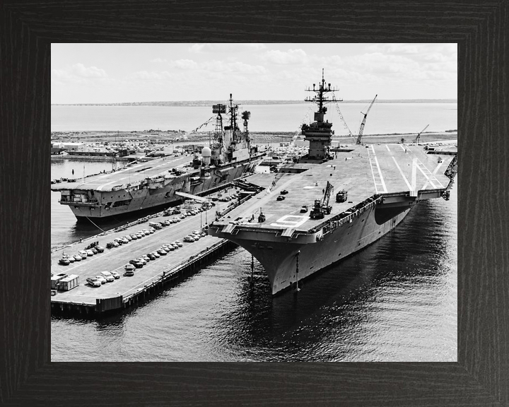 HMS Ark Royal R09 Audacious Class Aircraft Carrier April 1976