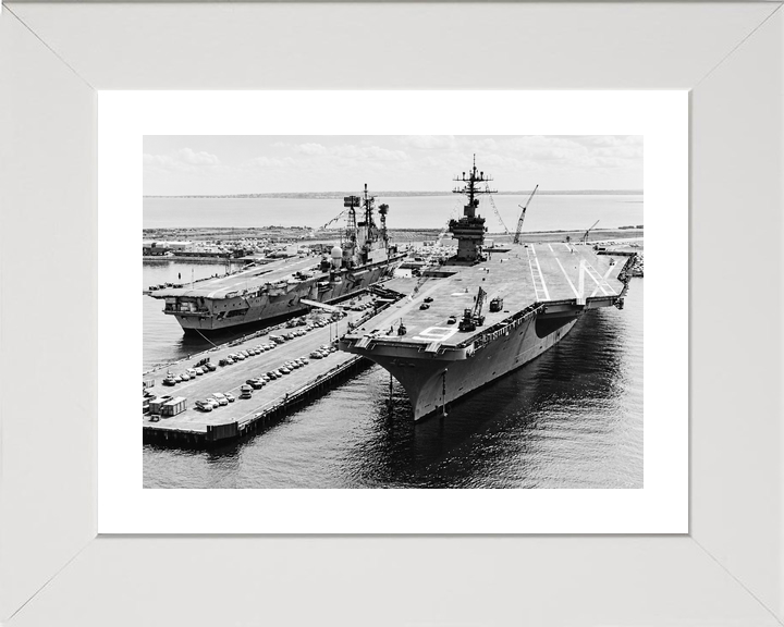 HMS Ark Royal R09 Audacious Class Aircraft Carrier April 1976