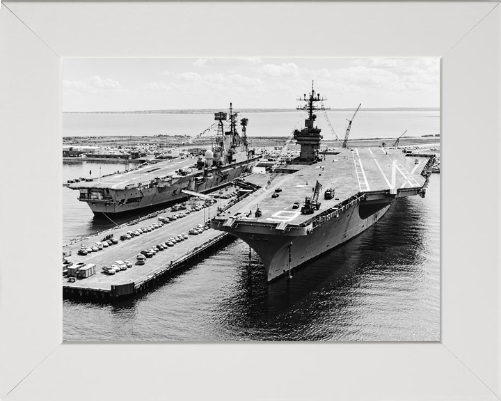 HMS Ark Royal R09 Audacious Class Aircraft Carrier April 1976