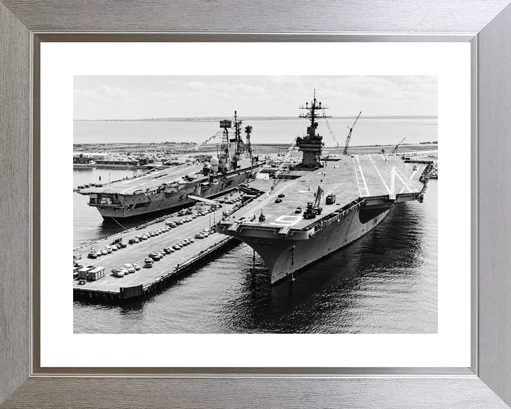 HMS Ark Royal R09 Audacious Class Aircraft Carrier April 1976