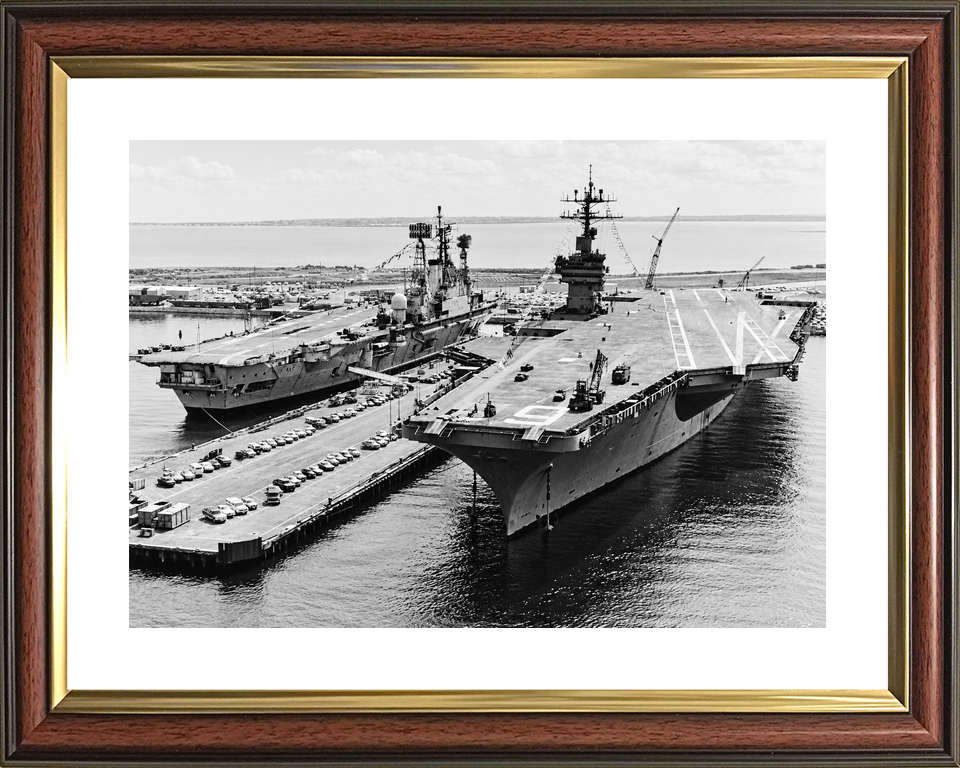 HMS Ark Royal R09 Audacious Class Aircraft Carrier April 1976