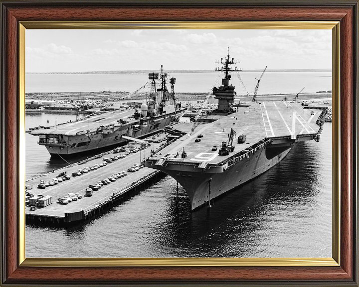 HMS Ark Royal R09 Audacious Class Aircraft Carrier April 1976