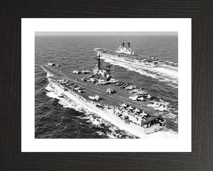 HMS Ark Royal R09 Audacious Class Aircraft Carrier c1973