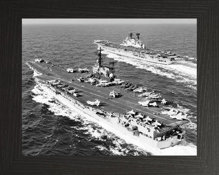 HMS Ark Royal R09 Audacious Class Aircraft Carrier c1973