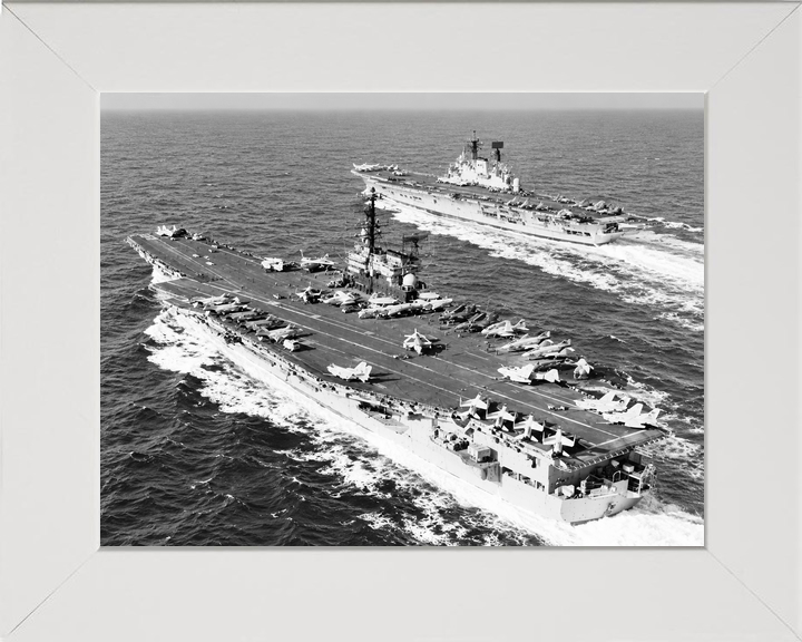 HMS Ark Royal R09 Audacious Class Aircraft Carrier c1973