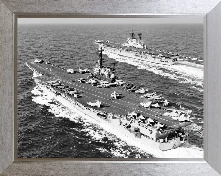 HMS Ark Royal R09 Audacious Class Aircraft Carrier c1973