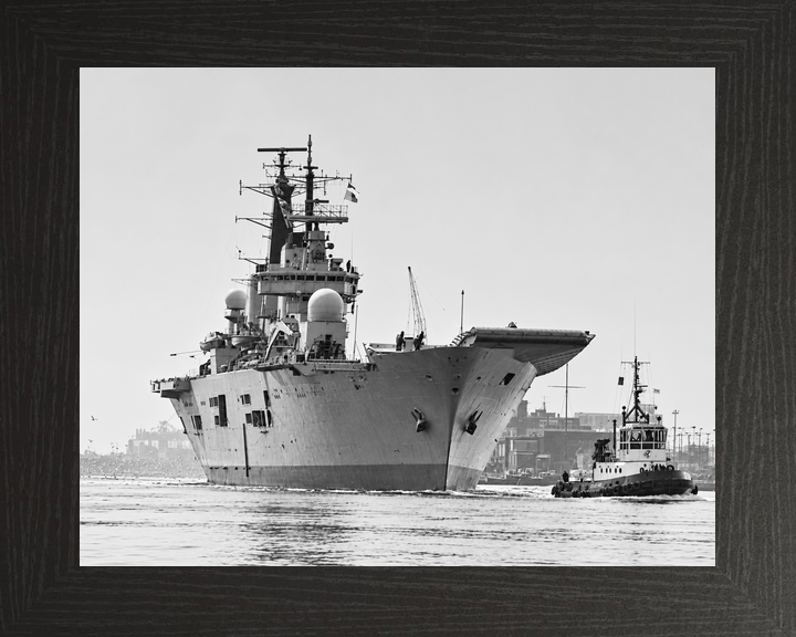 HMS Ark Royal R07 Invincible Class Aircraft Carrier February 1986