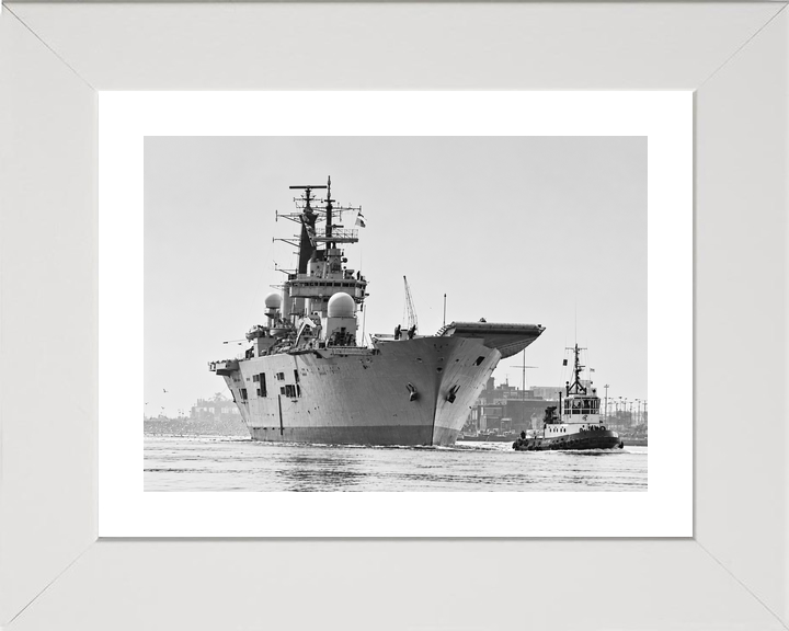 HMS Ark Royal R07 Invincible Class Aircraft Carrier February 1986