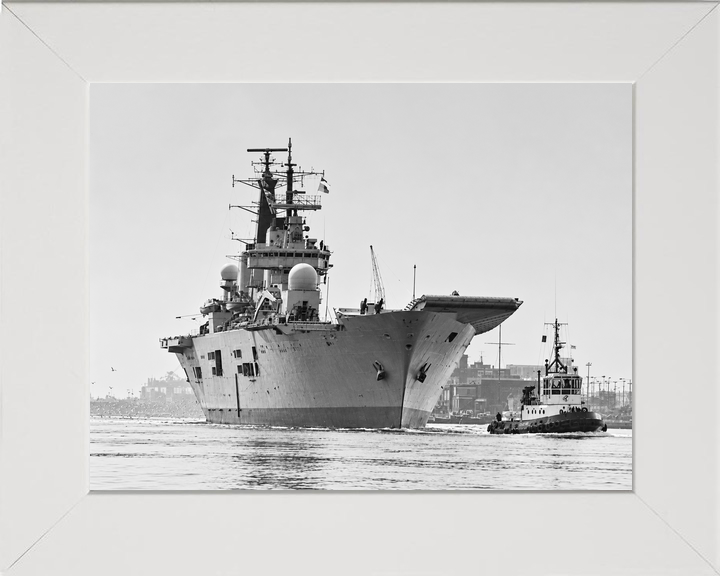 HMS Ark Royal R07 Invincible Class Aircraft Carrier February 1986