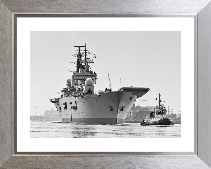 HMS Ark Royal R07 Invincible Class Aircraft Carrier February 1986
