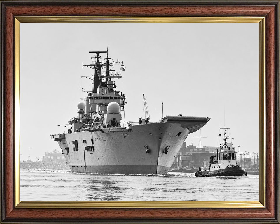 HMS Ark Royal R07 Invincible Class Aircraft Carrier February 1986