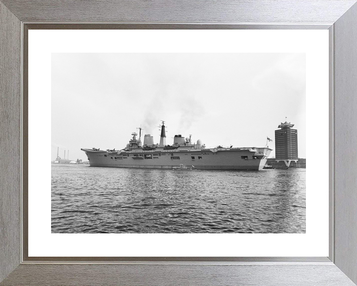 HMS Ark Royal R07 Invincible Class Aircraft Carrier February 1986 Port Side