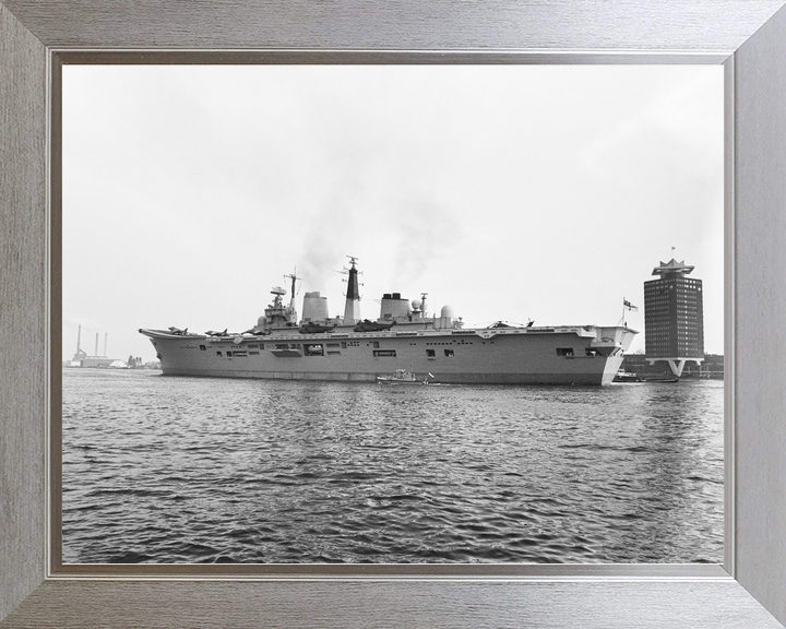 HMS Ark Royal R07 Invincible Class Aircraft Carrier February 1986 Port Side
