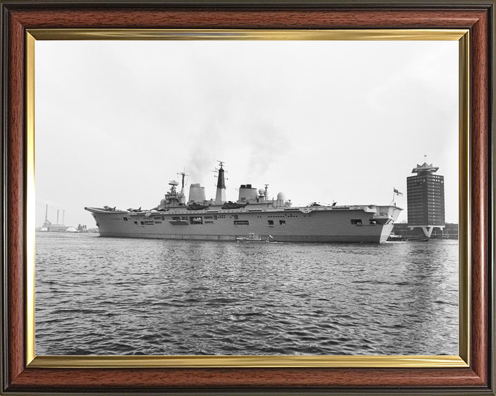 HMS Ark Royal R07 Invincible Class Aircraft Carrier February 1986 Port Side