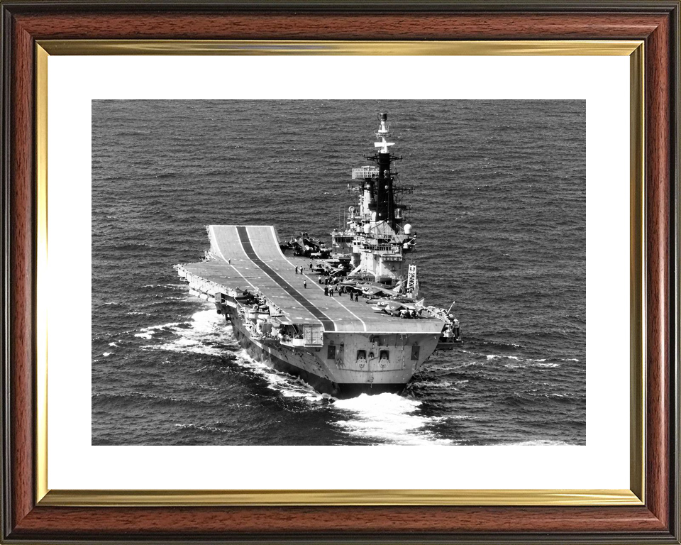 HMS Hermes R12 Centaur Class Aircraft Carrier March 1982