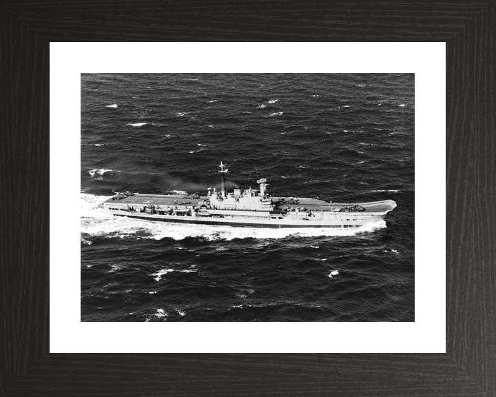 HMS Hermes R12 Centaur Class Aircraft Carrier March 1982 Starboard Side