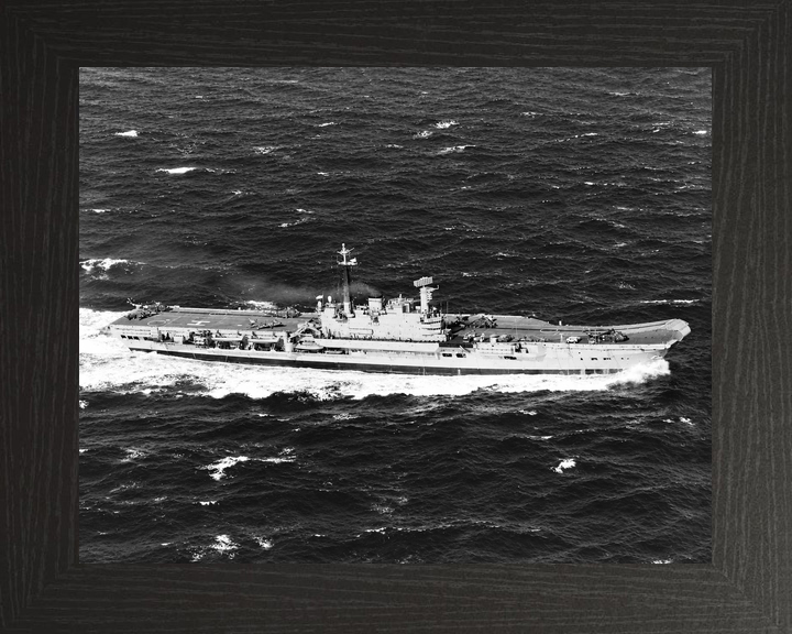 HMS Hermes R12 Centaur Class Aircraft Carrier March 1982 Starboard Side