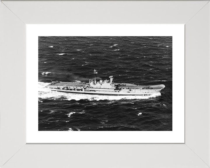 HMS Hermes R12 Centaur Class Aircraft Carrier March 1982 Starboard Side
