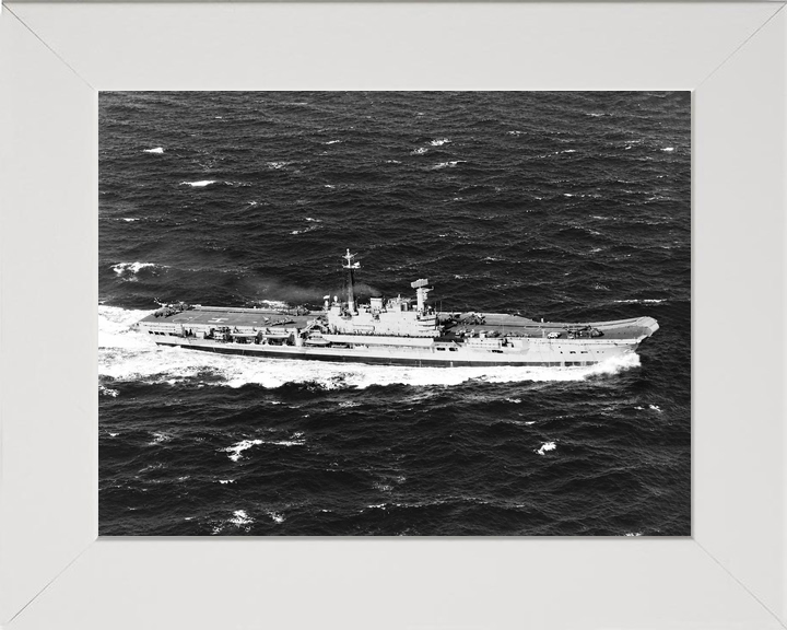HMS Hermes R12 Centaur Class Aircraft Carrier March 1982 Starboard Side