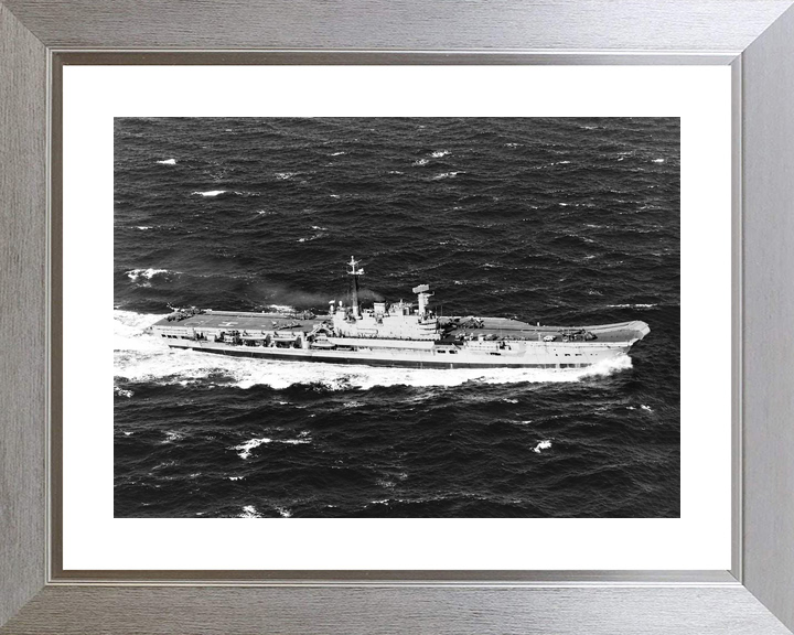 HMS Hermes R12 Centaur Class Aircraft Carrier March 1982 Starboard Side