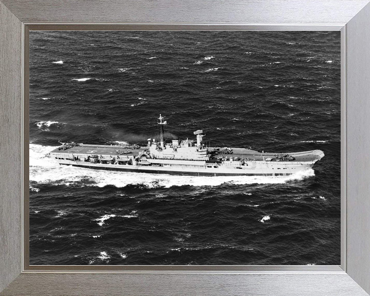 HMS Hermes R12 Centaur Class Aircraft Carrier March 1982 Starboard Side