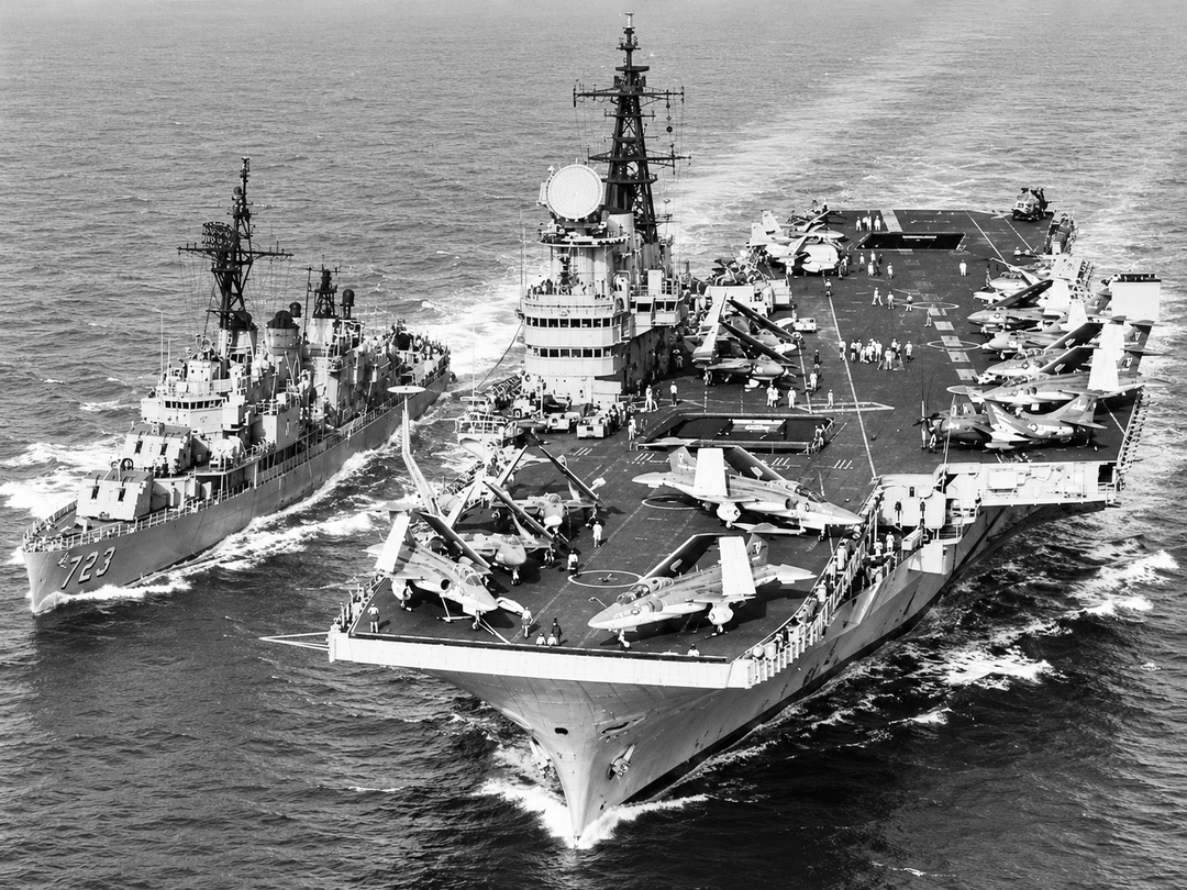HMS Victorious R38 Illustrious Class Aircraft Carrier 1965