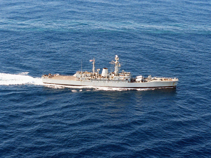 HMS Jupiter F60 Leander Class Frigate September 1985